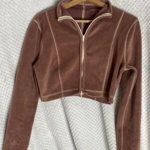 Urban Outfitters Out from Under Zip-Up Soft crop top